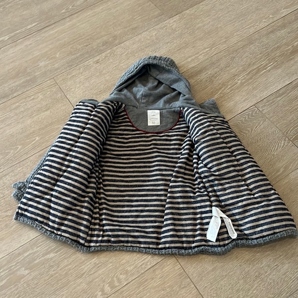 Zara hooded button down sweater jacket, gray boys size 5-6! - Picture 5 of 11